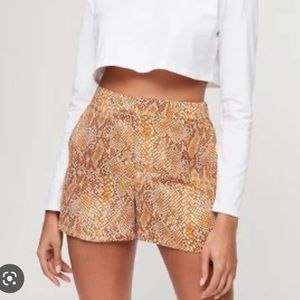 BABATON Snake Print High Waisted Conan Shorts